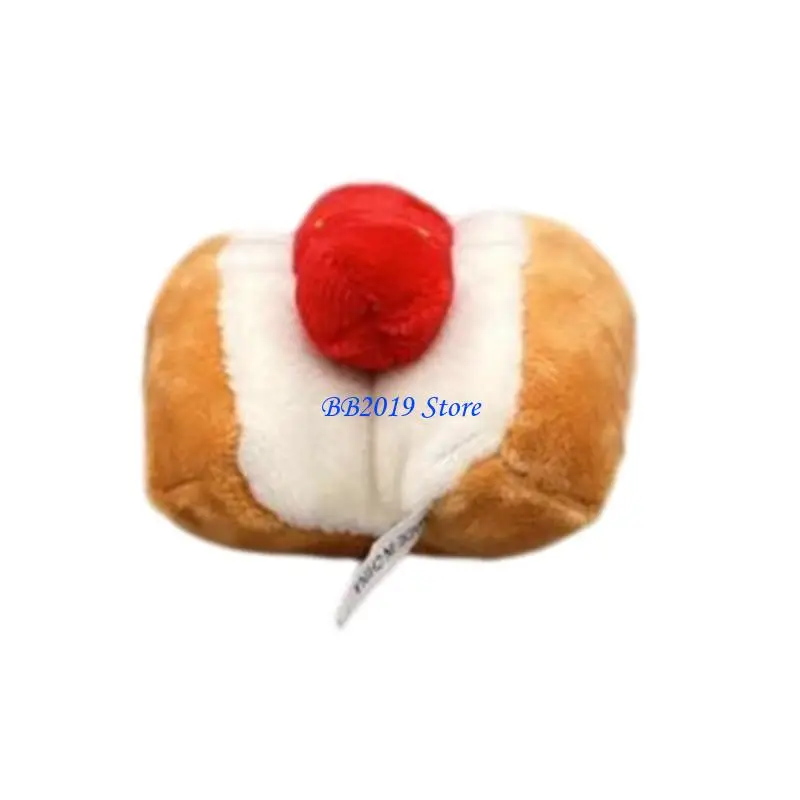 Q0KB 플러시 펜던트 귀여운 버거 키 체인 전화 장식 박제 감자 튀김 성인 선물