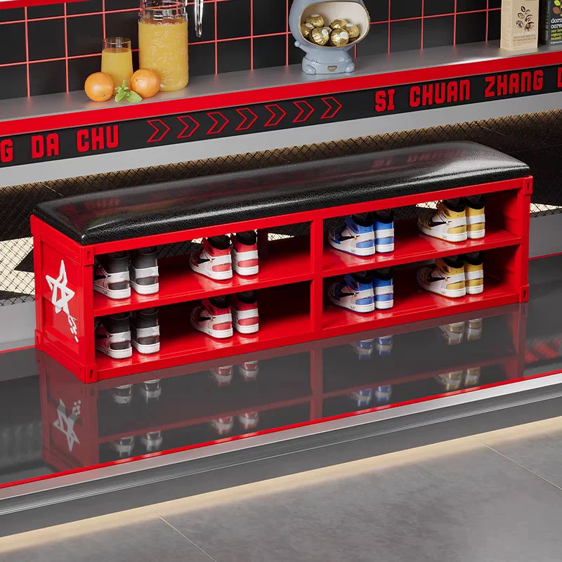 

Industrial style bench, shoe change stool, shoe test stool, gym, clothing store, milk tea shop, home creative storage stool