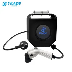 Wall Mount Charger para Veículo Elétrico, EV Charger, Cable Retractor, Spring Driven, Power Cord Reel, Carregamento Post, Tipo 2 para Tipo 2, 5m, 22KW