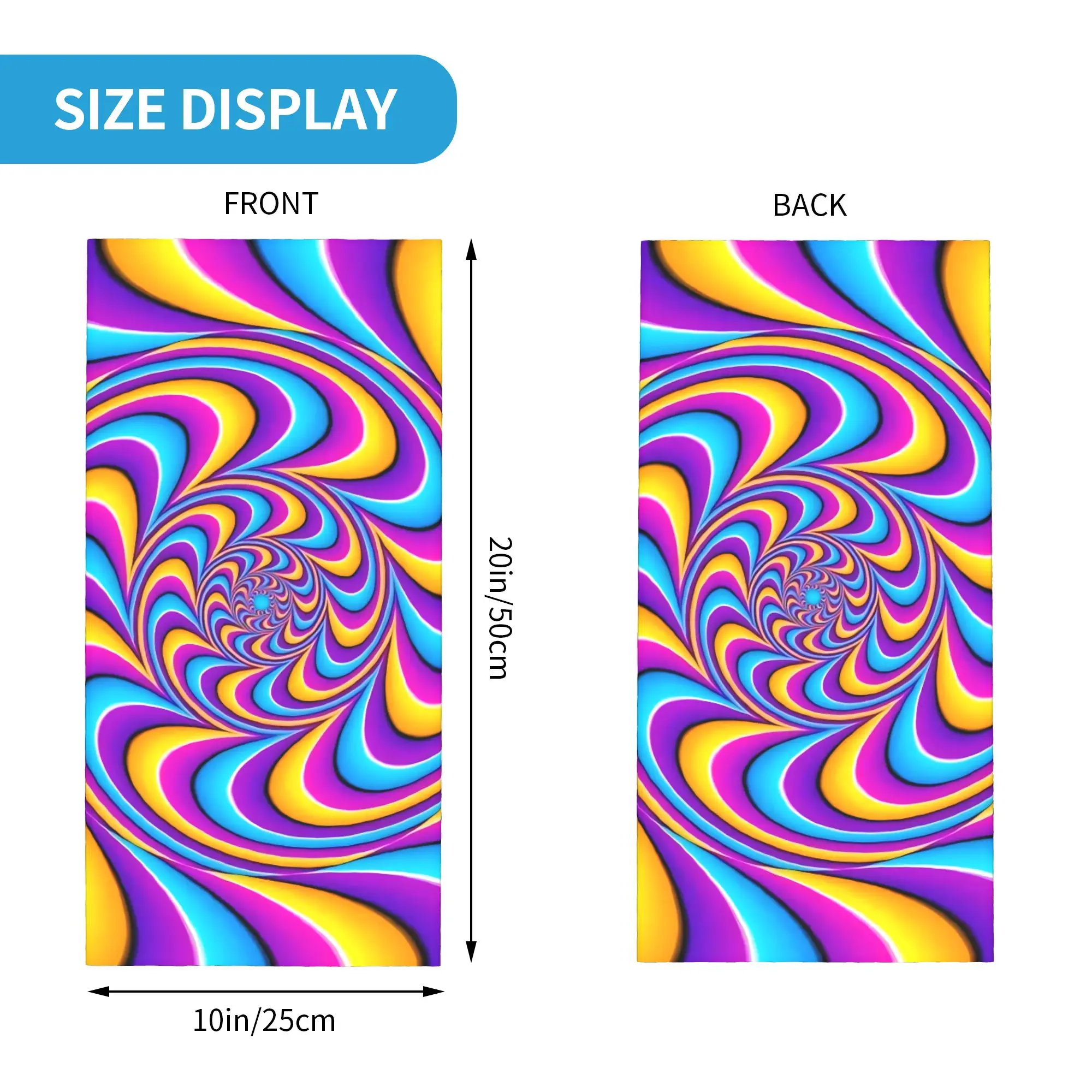 Swirl stripe color block print19 Bandana  Cover Club   Face Mask  Running  UnisexWashable Neckerchief