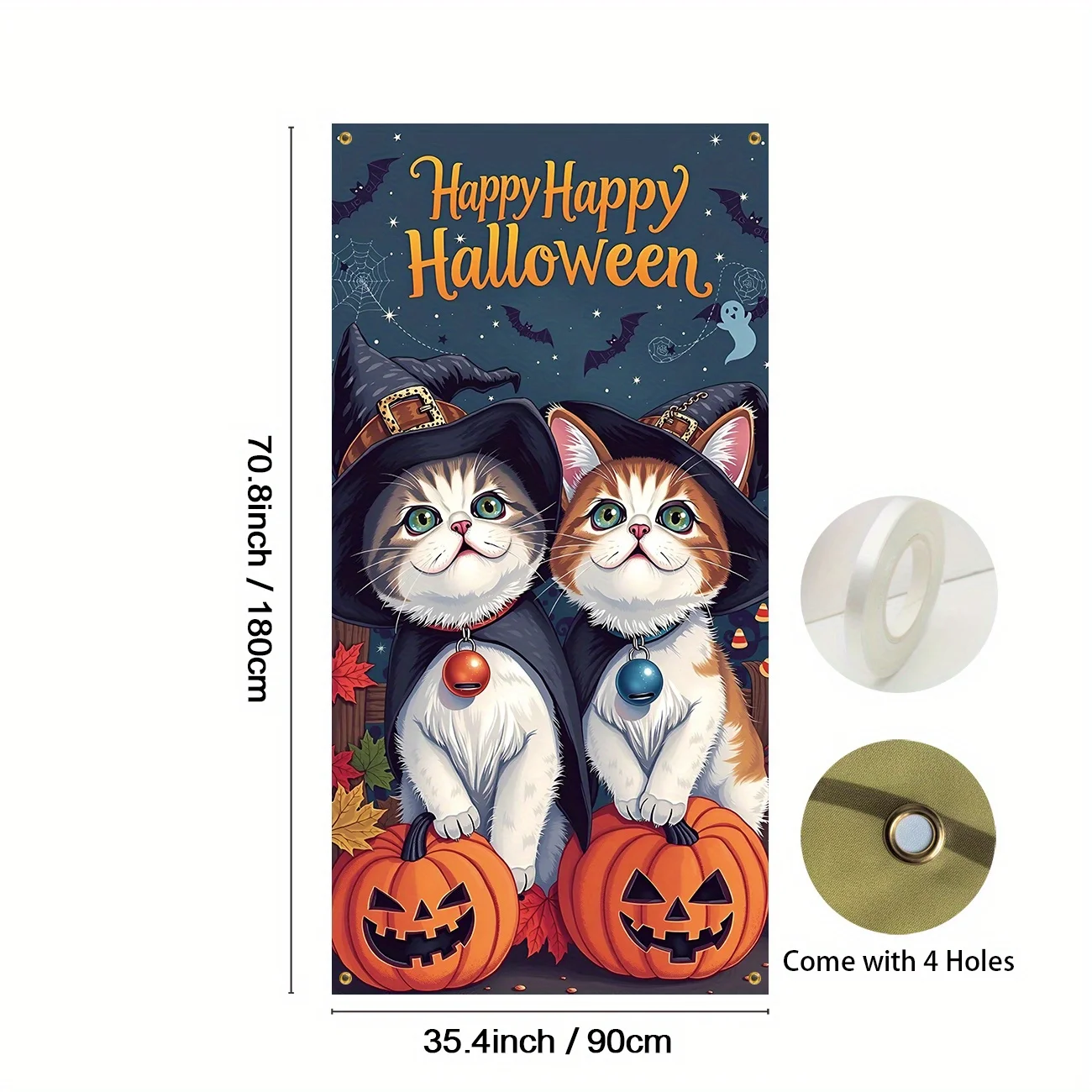 1Pcs 2D Door Banner…