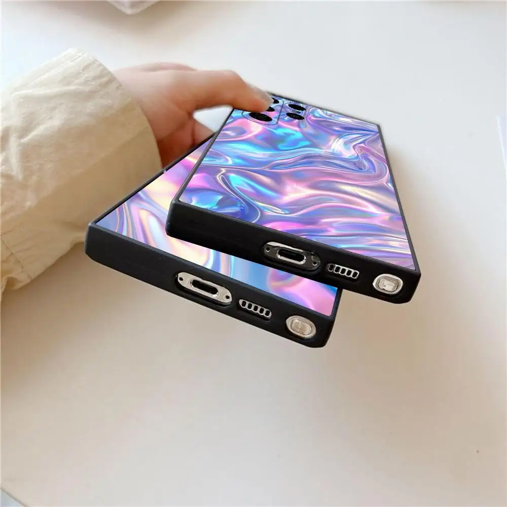 Flowing Light Pattern Phone Case For Samsung Galaxy S26 S25 S24 S22 S23 Ultra S21 S20 Plus Frosted Full Soft Case - view 2