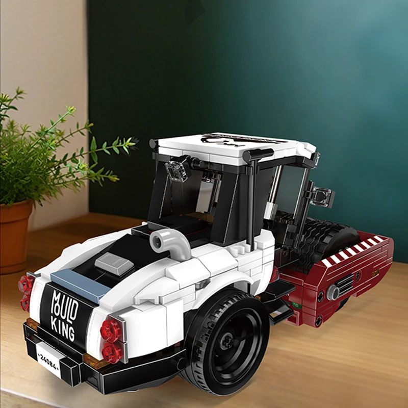 قالب الملك 24084 عرض تستحق أسطوانة الطريق اللبنات مجموعة الطوب الجمعية مع الصندوق الأصلي لعبة هدية الكريسماس للأطفال