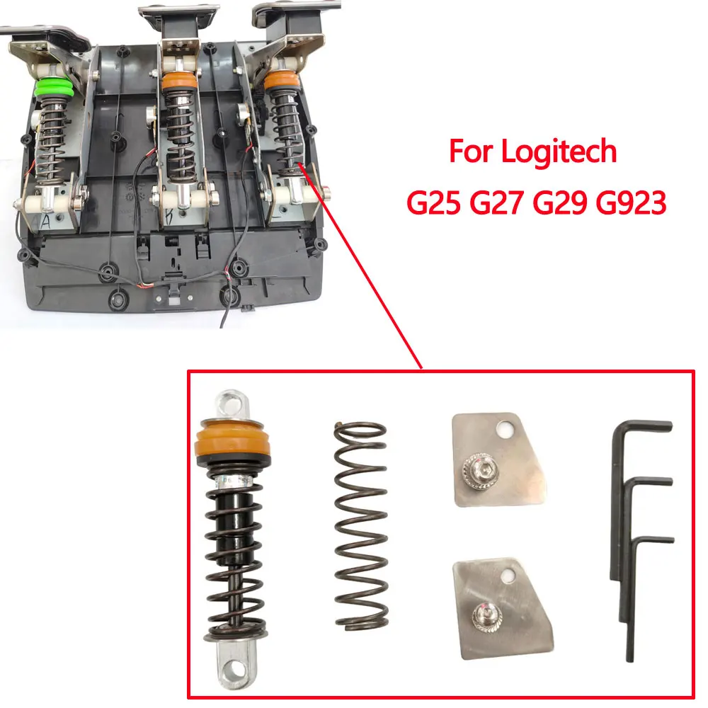 Simulated Racing Game Modification Pedal Clutch Throttle Brake Hydraulic Spring Damper Mod Kit For Logitech G25 G27 G29 G923