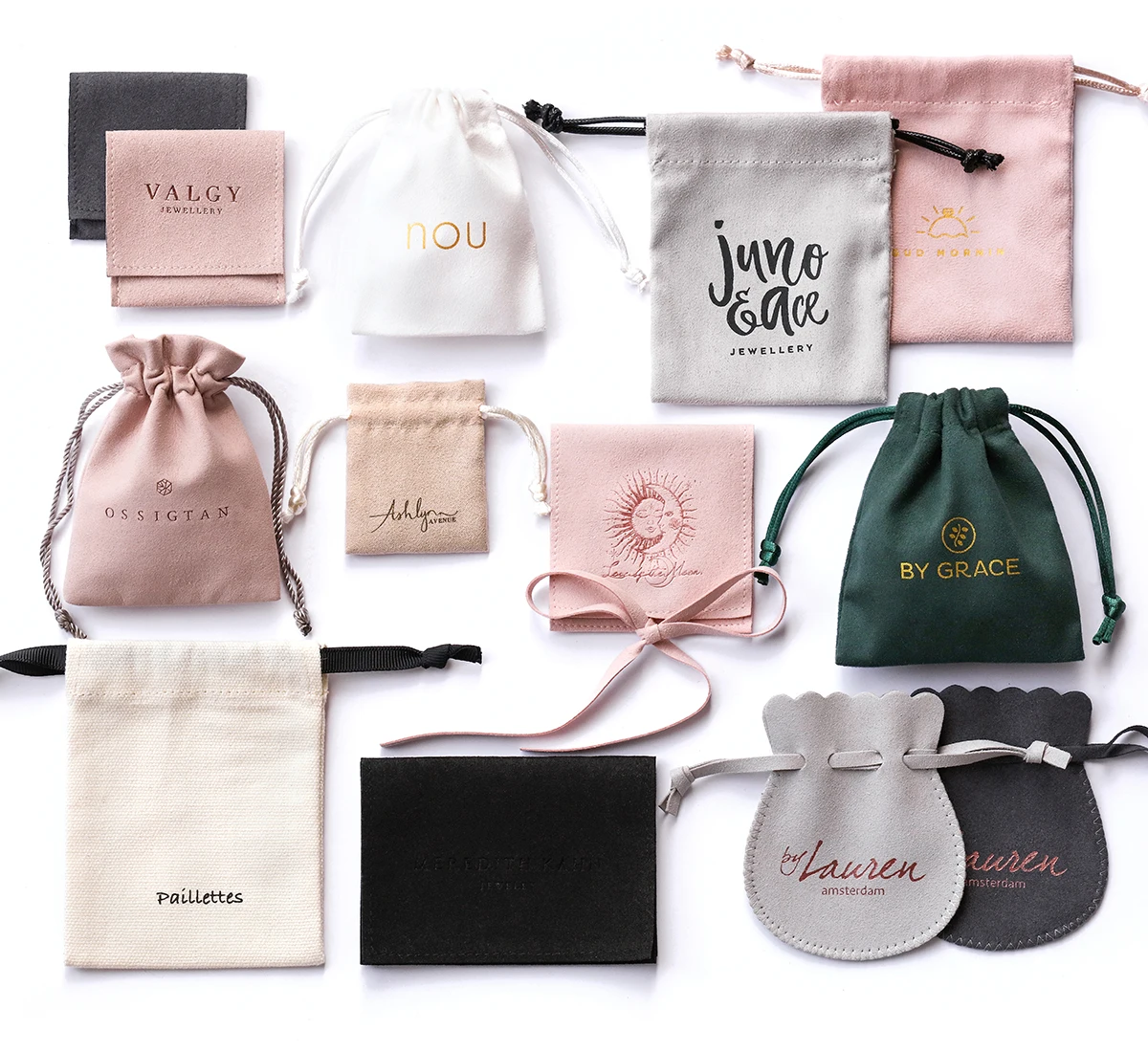 Custom Print Logo Jewelry Packaging Drawstring Pouch Cosmetic Soap Party Wedding Candy Storage Reusable Sachet Canvas Gift Bags