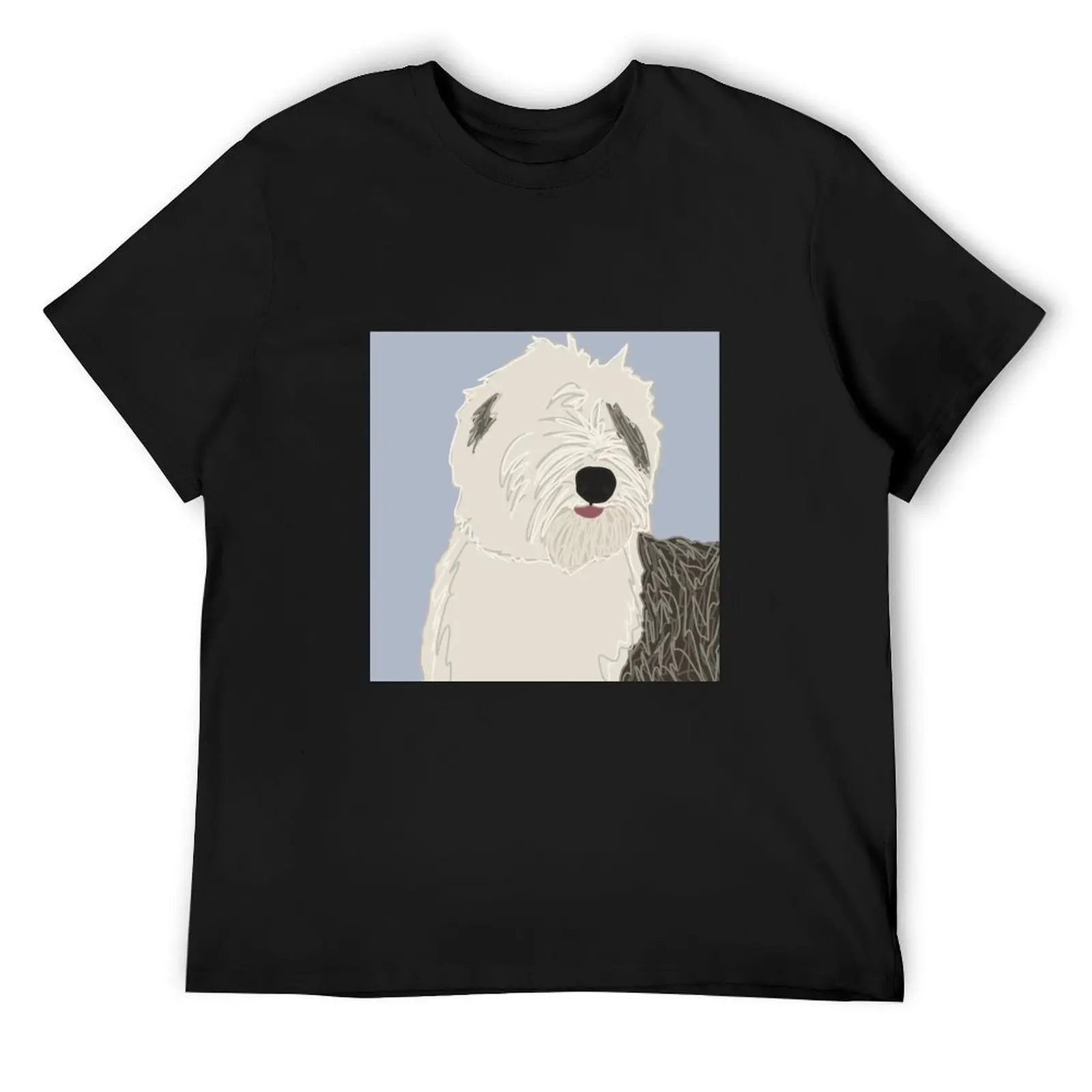 

Old English Sheepdog Art T-Shirt luxury designer cute clothes boys animal print mens graphic t-shirts pack