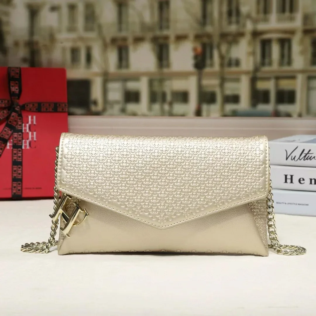 

2025 CHHC Best Superstar Show Minimalist Unique Clutch Bag High-End Vintage Leather for Women Stylish Fashionable