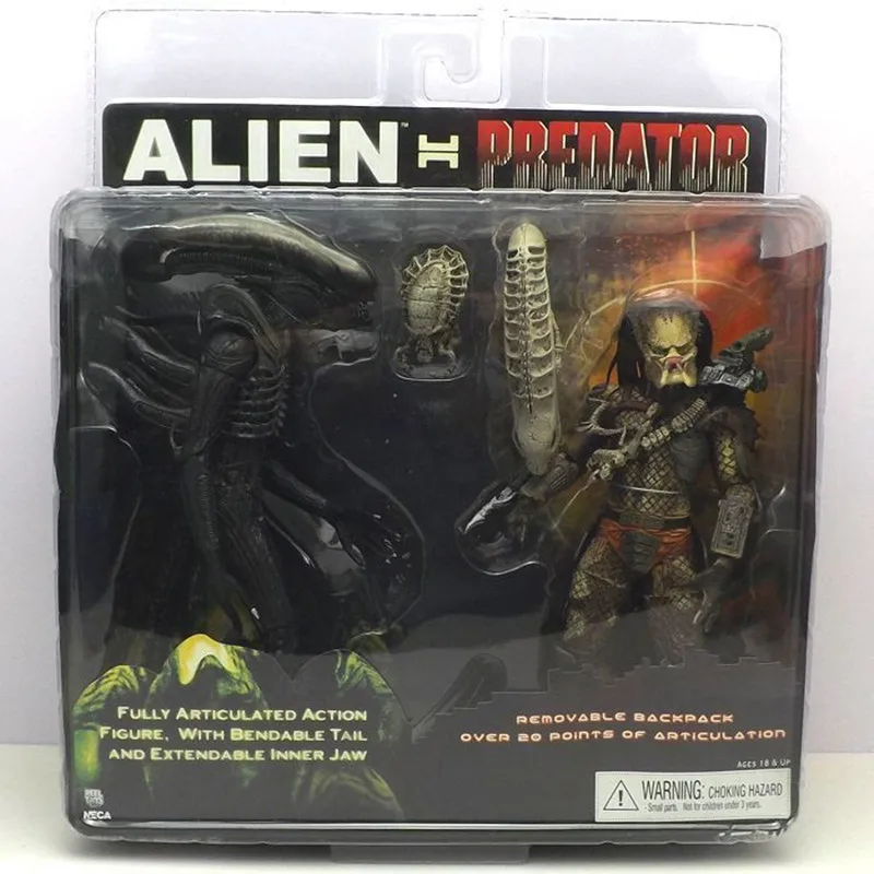 

Spot Neca Alien Vs Predator Double Couple Set 1979 Movie Version Movable Model Desktop Decoration Ornament Action Figures Gifts