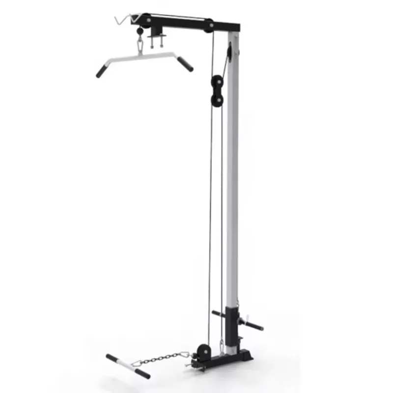 Home gym rack pull-up attachment