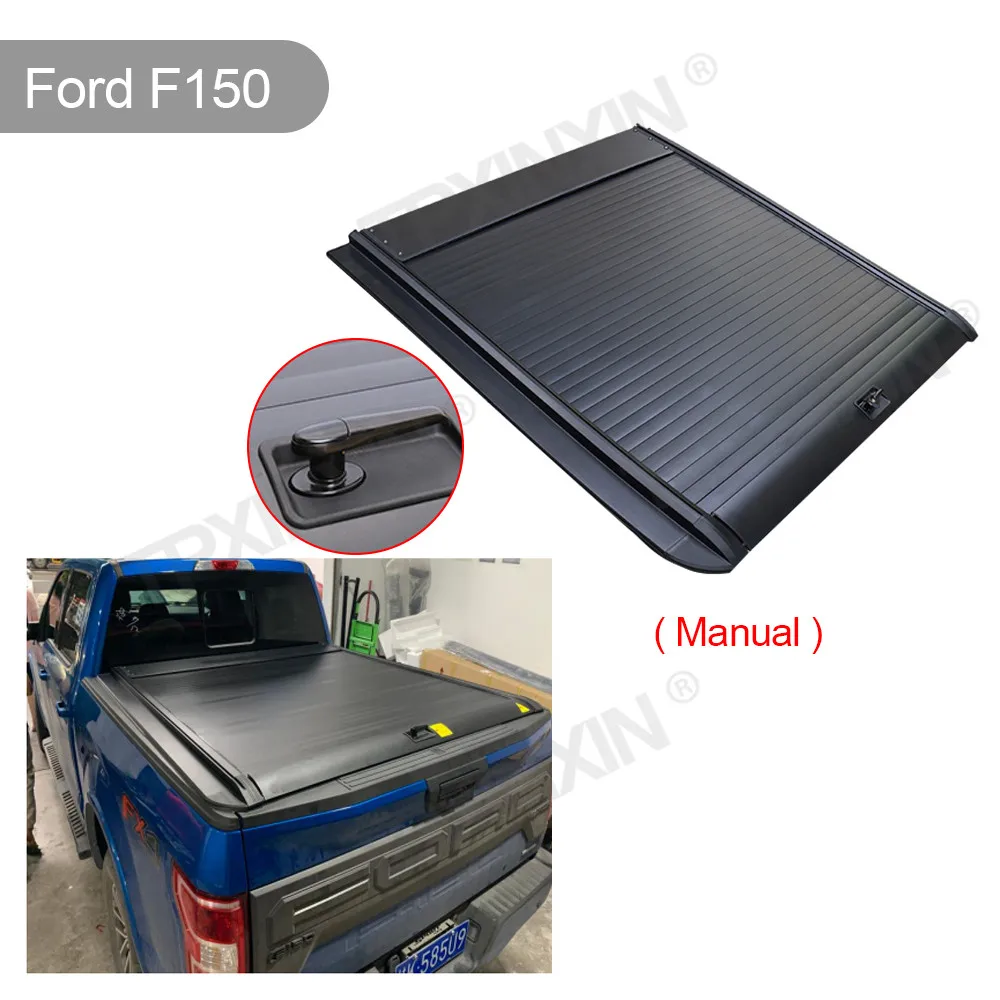 

For Ford F Series F150 Ranger XLT/wildtrak Car Trunk Lids Pickup Bed Tonneau Cover Retractable Roller Shutter Electric Manual