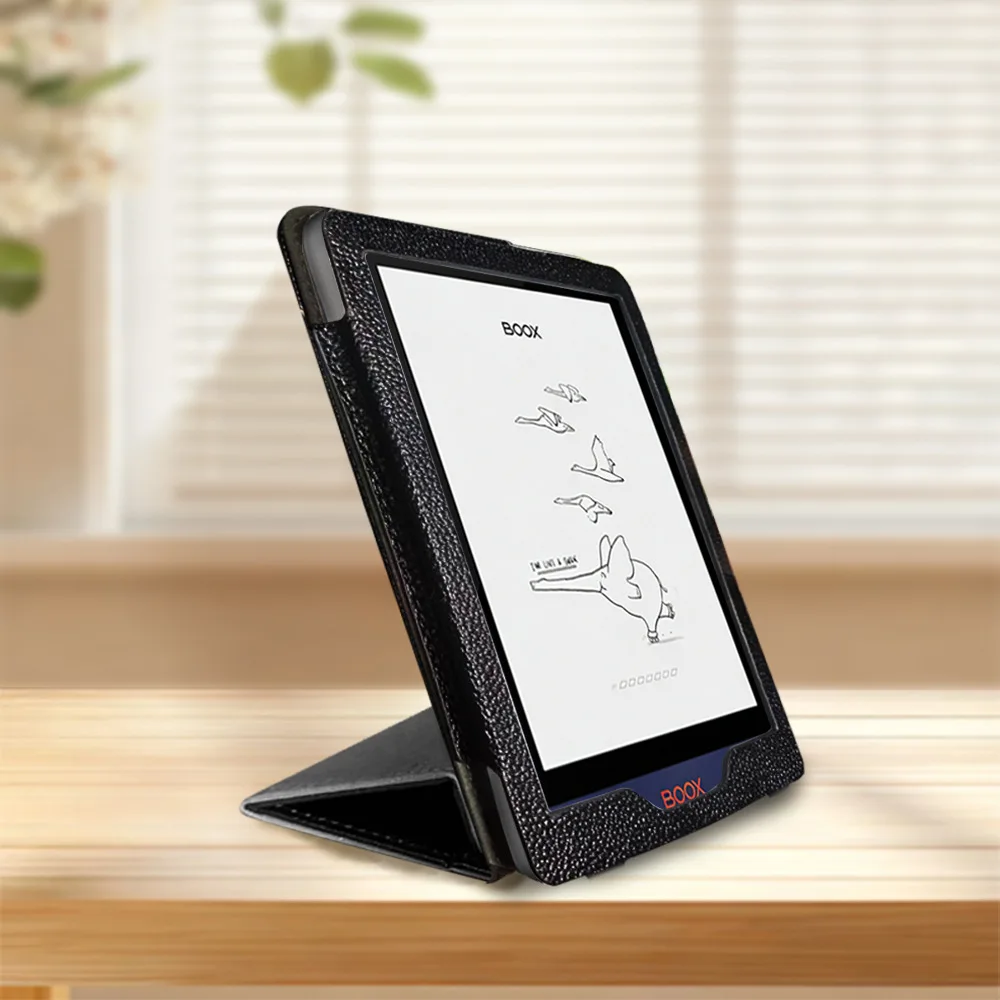 PU Leather Smart Case For BOOX Poke 2 Poke3 Poke4 Poke4S Poke4Lite 6 inch E-Reader Cover, Magnetic Auto Sleep Wake Folding Stand