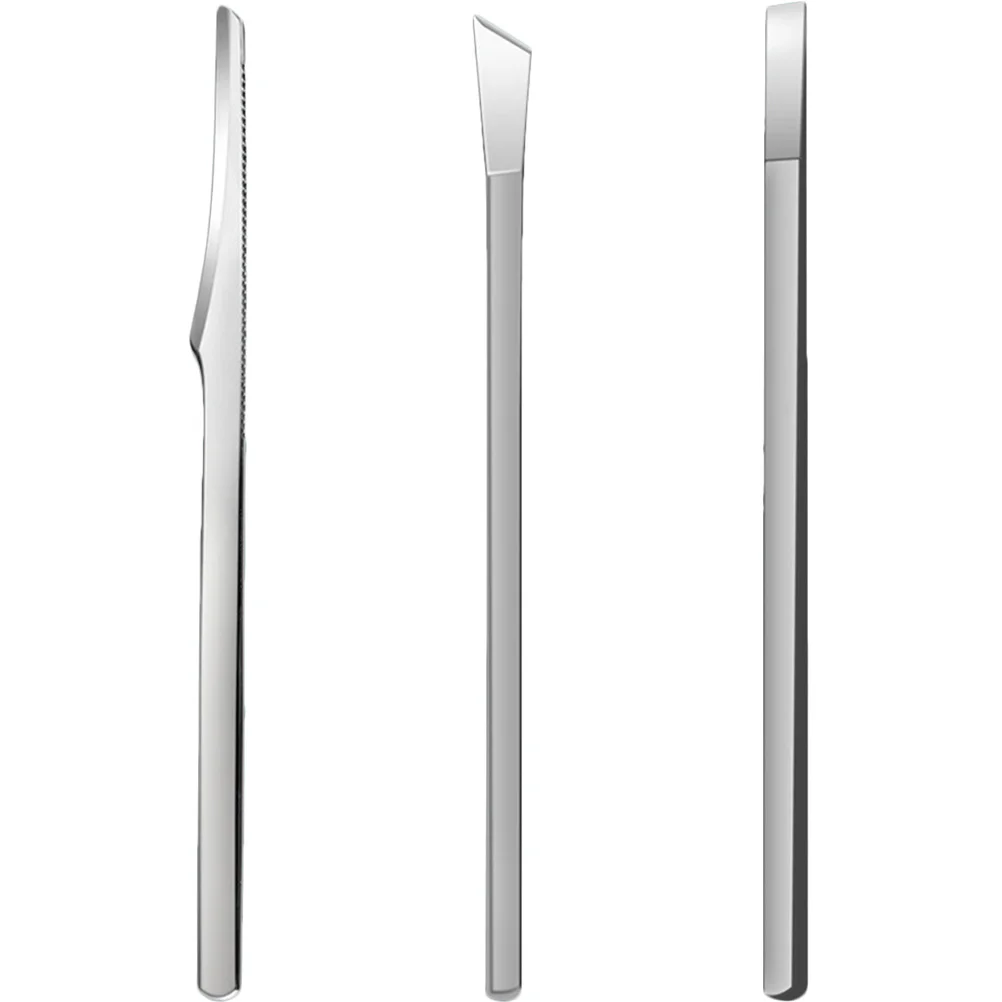 3個入りフットケアツールペディキュアセット、ステンレス製スクレーパー、角質除去ペディキュアトリマー、自宅でスムーズな足を手に入れるための