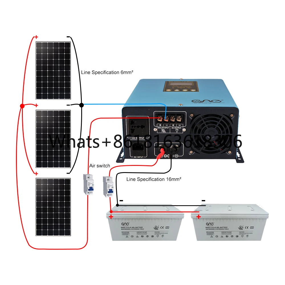 Hybrid solar inverter 350w to 1200w 12v 24v 1000w hot selling