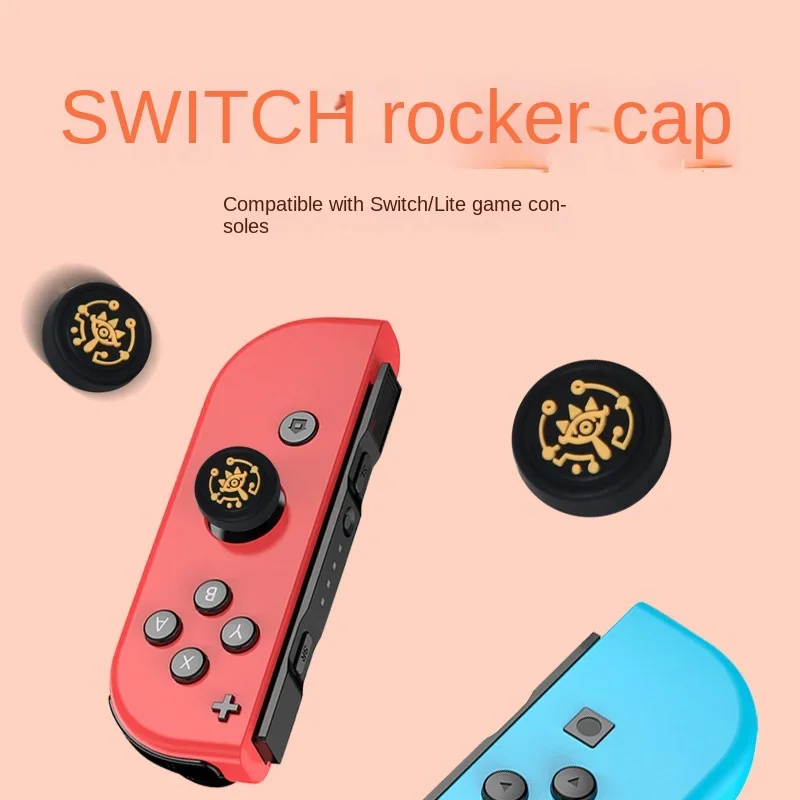 2pcs Tears of the Kingdom Zelda Grip Cap for Nintendo switch OLED NS lite Joy-con Joystick Silicone Protective Cover Accessories
