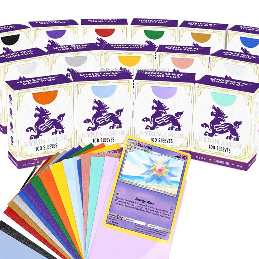 표준 크기 카드 슬리브 TCG MTG 스포츠 카드용 포켓몬 카드가 포함된 프리미엄 완벽한 정확한 맞춤 내부 카드 슬리브
