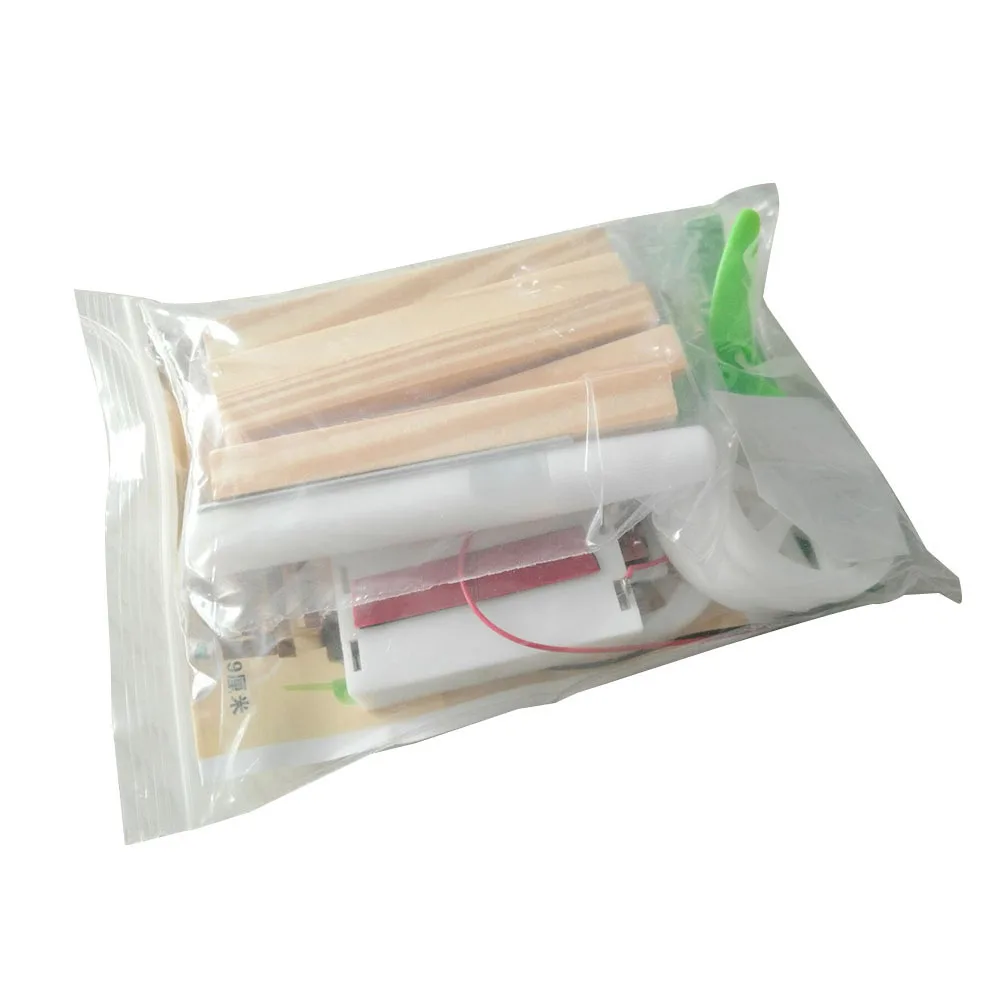 Windbetriebenes Diy-Kit für Kinder, Holzmontage, Auto, pädagogische Wissenschaft, Holzmontage, Stiel, Gebäude, Experimentiergadget