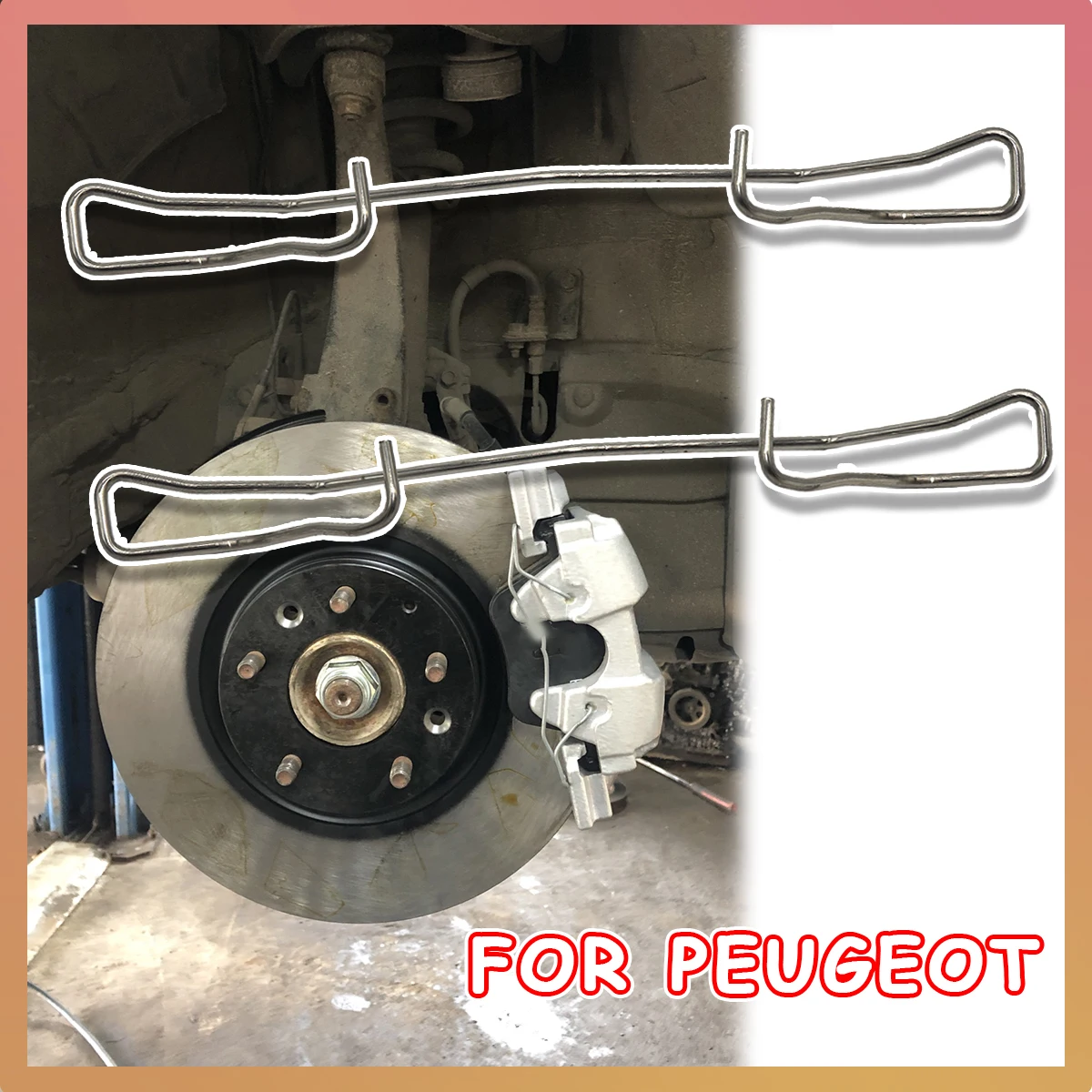 

Brake Pads Fittings Caliper Spring Fit Retainer Anti-Rattle Clip For PEUGEOT 208 306 308 CC SW 407 SW 508 SW Partner Tepee RCZ