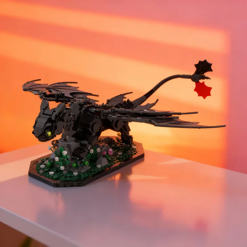 

699pcs MOC Toothless Model Building Blocks Construction DIY Assemble Creative Idea Christmas Gifts Brick Kids Toys Education