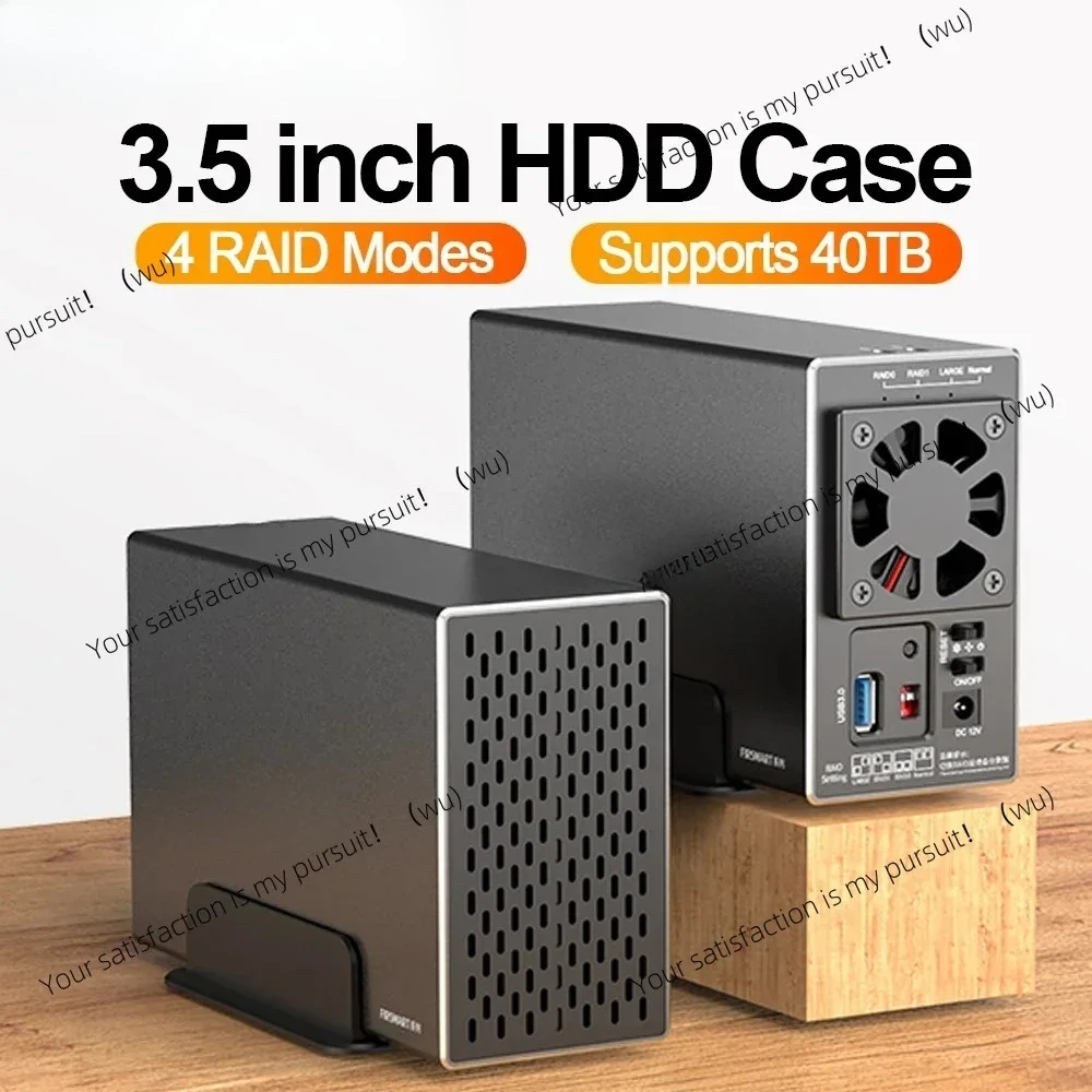 

MAIWO 3.5 Inch HDD Case SATA RAID Storage Enclosure Dual Bay Hard Drive Docking Station for 2.5/3.5 Inch External Hard Drive box