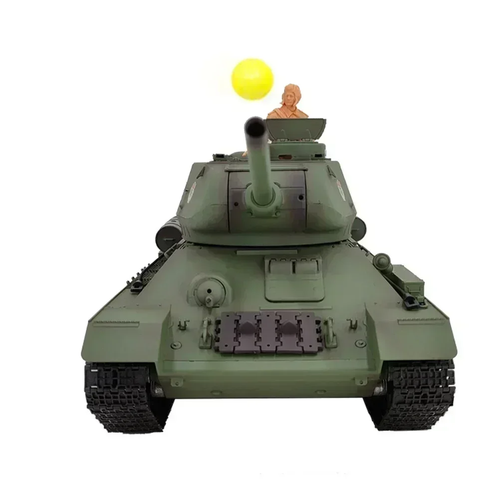 Remote Control Tank Henglong 3909-1 Russian T34/85 Large Multi Functional Combat Simulation Rc Tank Car Model Kid'S Outdoor Toy