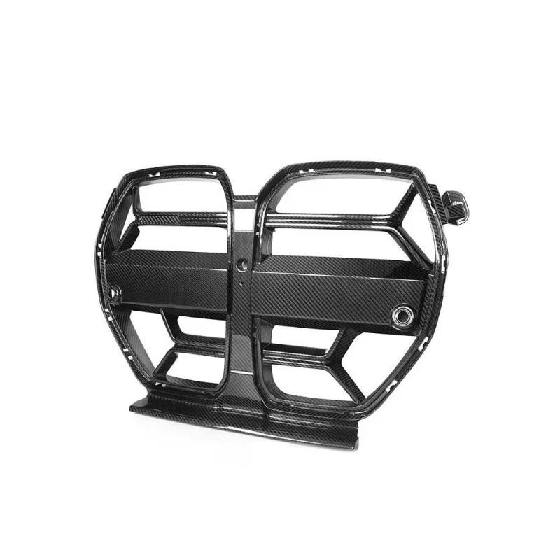 

CSL Style Dry Carbon Fiber Front Bumper Kidney Mesh Grill Grille for BMW G80 M3 G82 M4 Without ACC Function