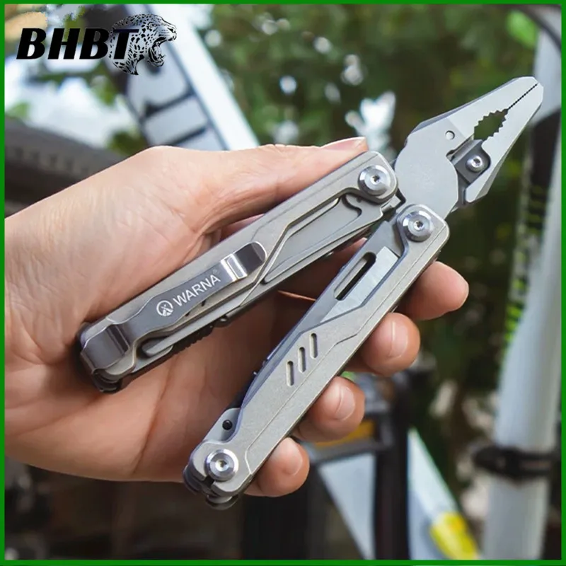 BHBT アークチタン合金多機能プライヤー CNC精密彫刻緊急ツール アウトドアホームメンテナンス用