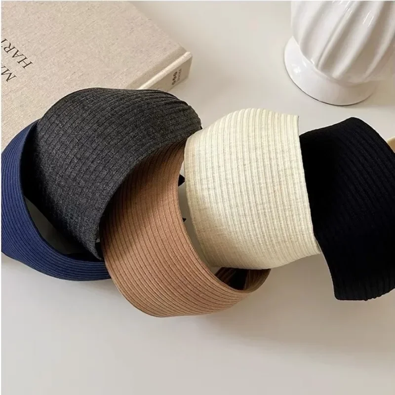 Modisches, extra breites Haarband, Kopfbedeckung, gestrickter Turban-Kopfwickel für Frauen und Mädchen, hübsche und niedliche Haar-Accessoires – Detail 12