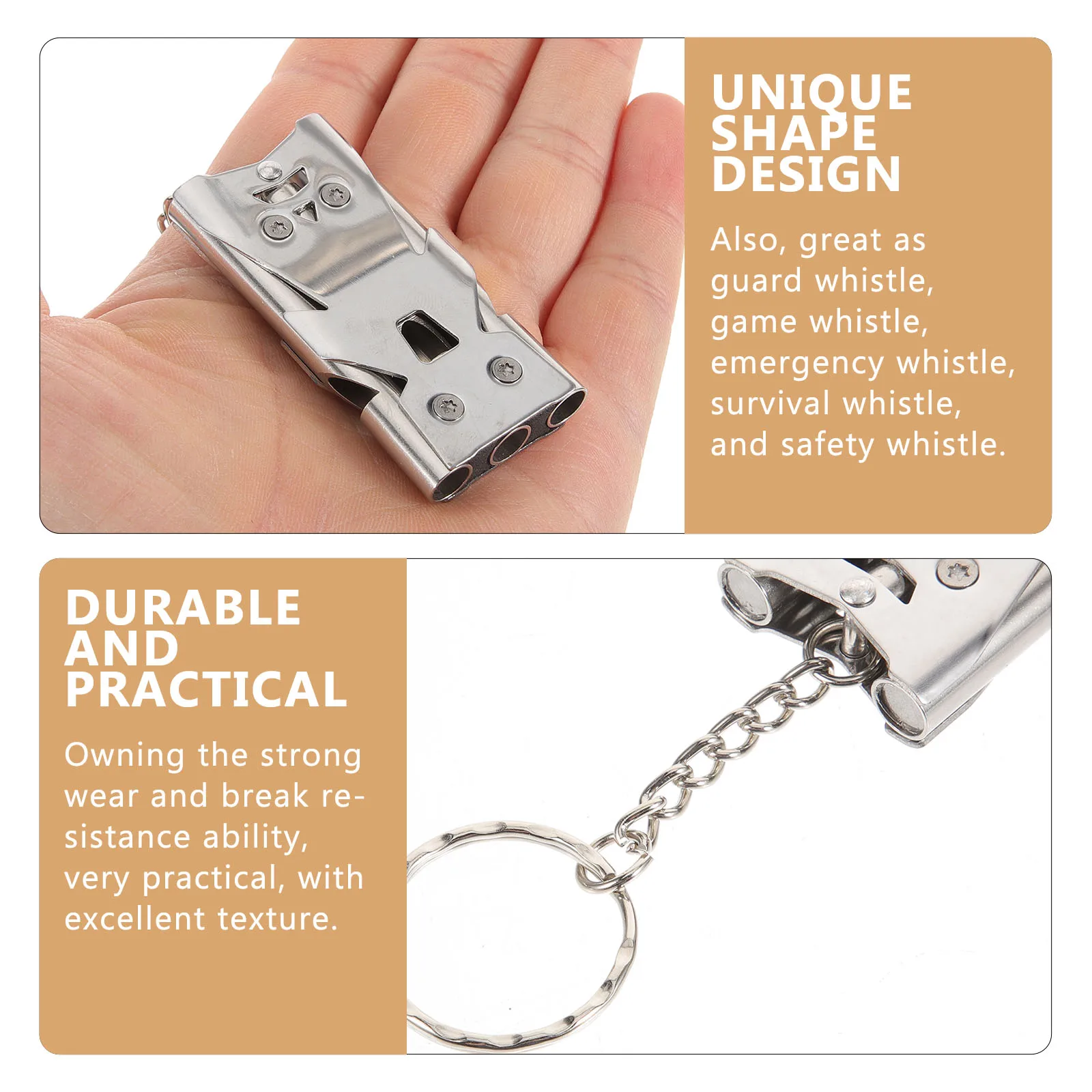 

Training Whistle for Puppies Dog Bark Control Bird Cage Recall Stainless Steel Metal Camping Survival Safety Guard Game