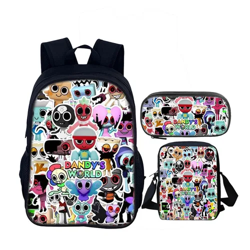 Mochila Dandys World, Mochila escolar para niños, bolso de hombro de dibujos animados, estuche para lápices, Mochila para estudiantes, mochilas para niño y niña, regalo