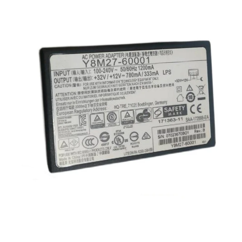 

Genuine AC Power Adapter For HP Y8M27-60001 Power Supply 32V/12V 780mA/333mA 3Pin