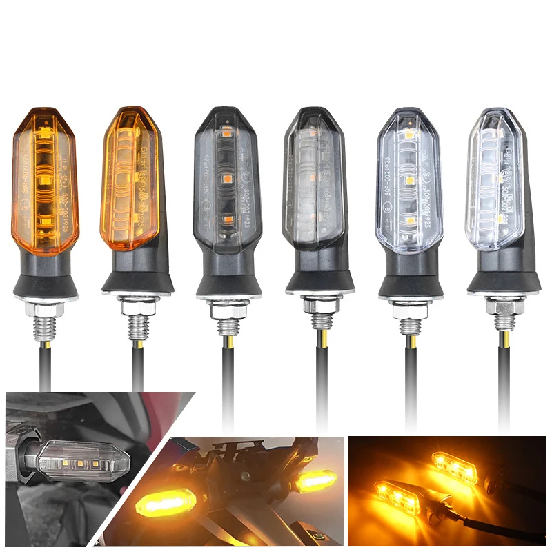 8mm Motorcycle Led Turn Signal Lights Blinker Lamp Indicator For Piaggio Mp3 Accessories Pulsar 200ns S750 Yamaha Fz6