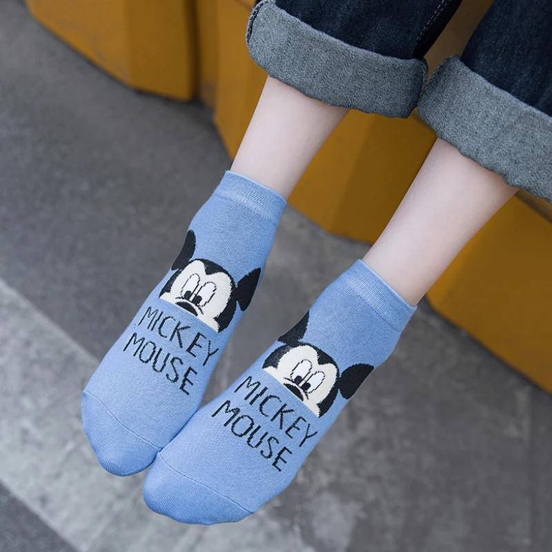 Disney Spring Summer New Socks Cartoon Creative Women\'s Socks Mickey Minnie sisters Socks Donald Duck Cotton Socks One Size