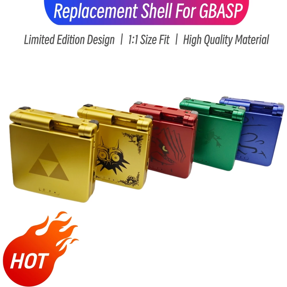 Boîtier de remplacement DIY multicolores pour GBA SP, coque de protection pour GBASP, édition limitée, accessoires de réparation