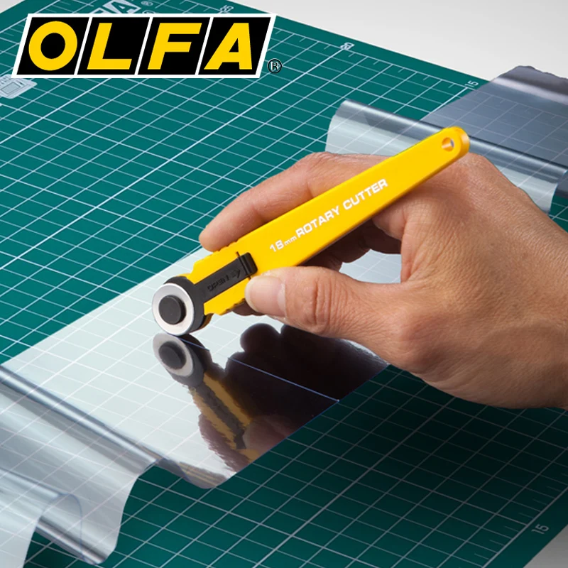 Olfa RTY-4/G (172B) Hobby Rotary Cutter Stainless 18mm Diameter  Rotary Cutter Knife Multipurpose Utility