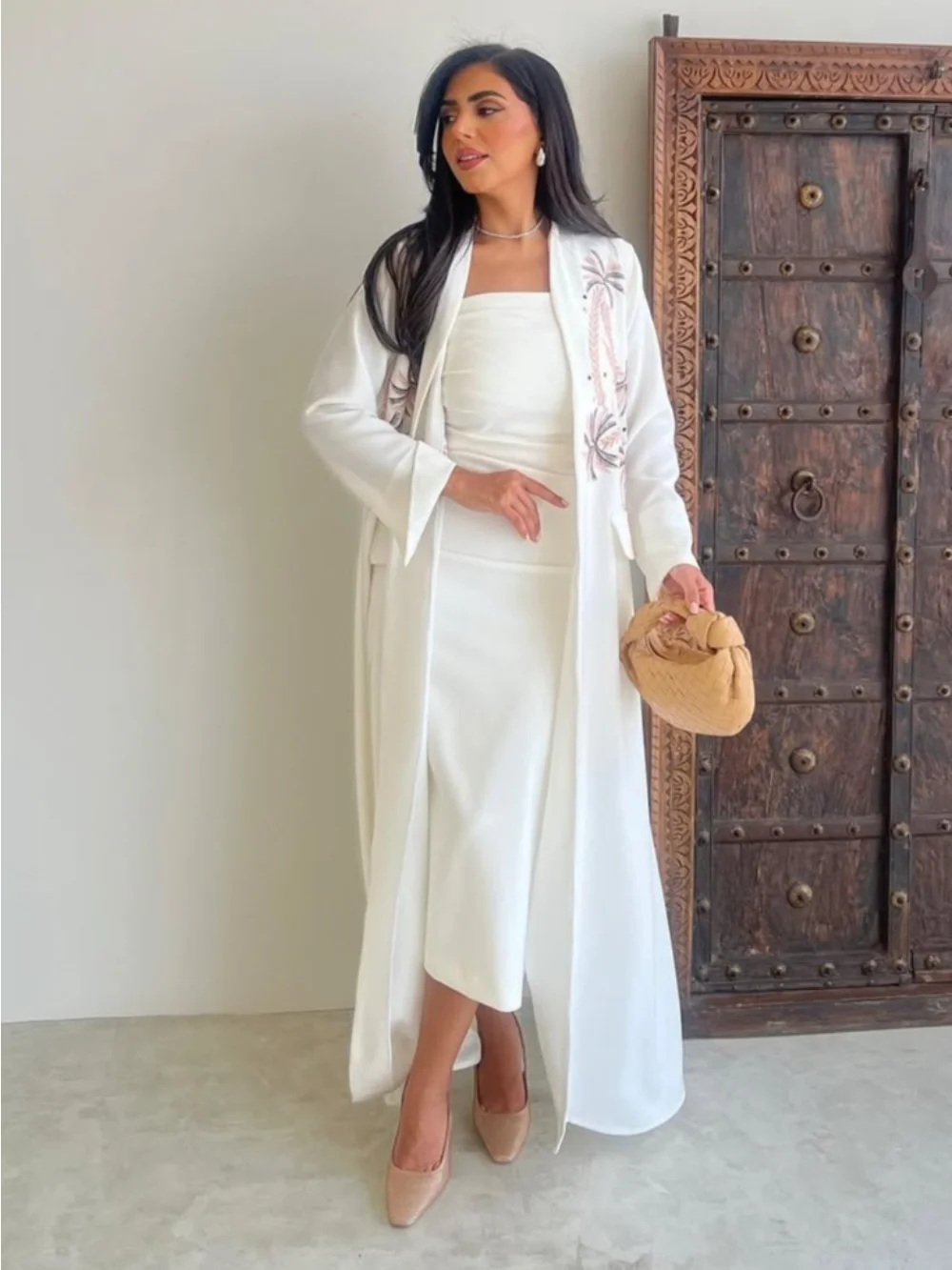Frauen Stickerei Abaya Strickjacke Dubai Party Kleid Abayas Eid Muslimischen Ramadan Marokko Kaftan Vestidos Kaftan Kleid Jalabiya 2025