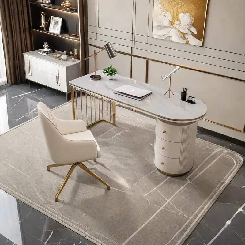 

Легкий роскошный письменный стол, деревянный компьютер, L-образные столы, украшение шкафа, стул, стол, коммерческая мебель mesa para computador