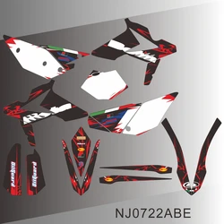 Full Graphics Decals Stickers Motorcycle Background for BETA RR 250 300 350 390 430 480 2013 2014 2015 2016 2017 NJ0722ABE