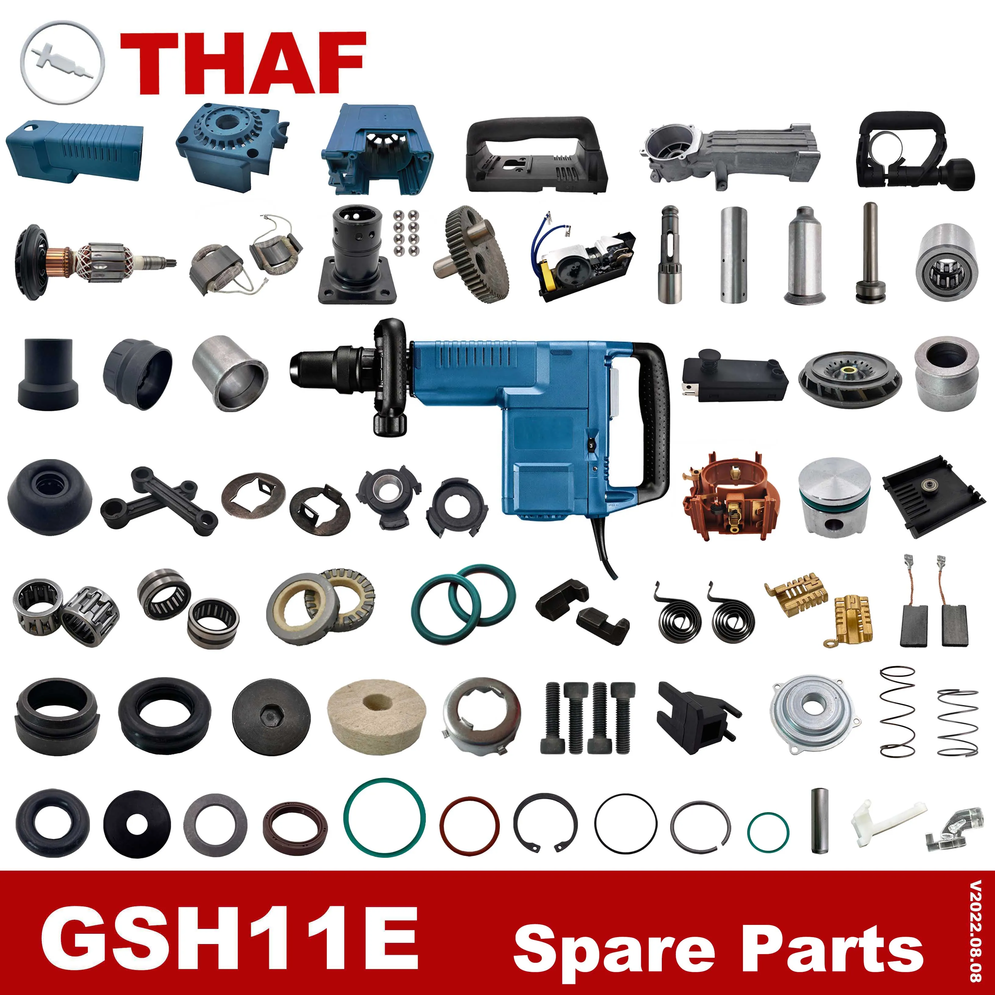 Gsh 11e (gsh11e, bosch, молоток, замена) купить от 54,00 руб. Запчасти и аксессуары для электроинструментов на 1rub.ru