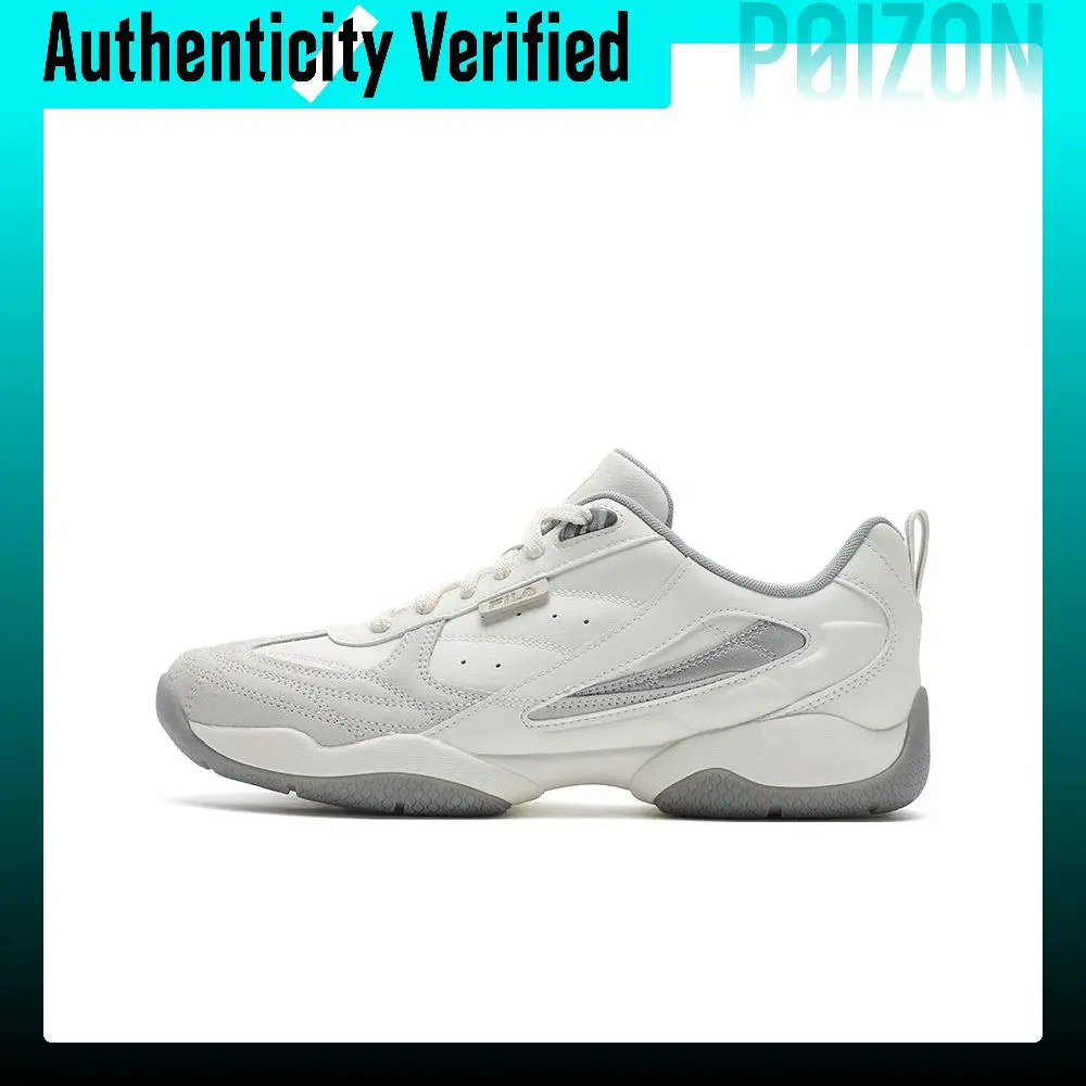 FILA FOUNTAIN Shoes Synthetic Leather, Split Cow Leather Low top Casual Shoes Men's Coconut Milk White F12M531105FCM