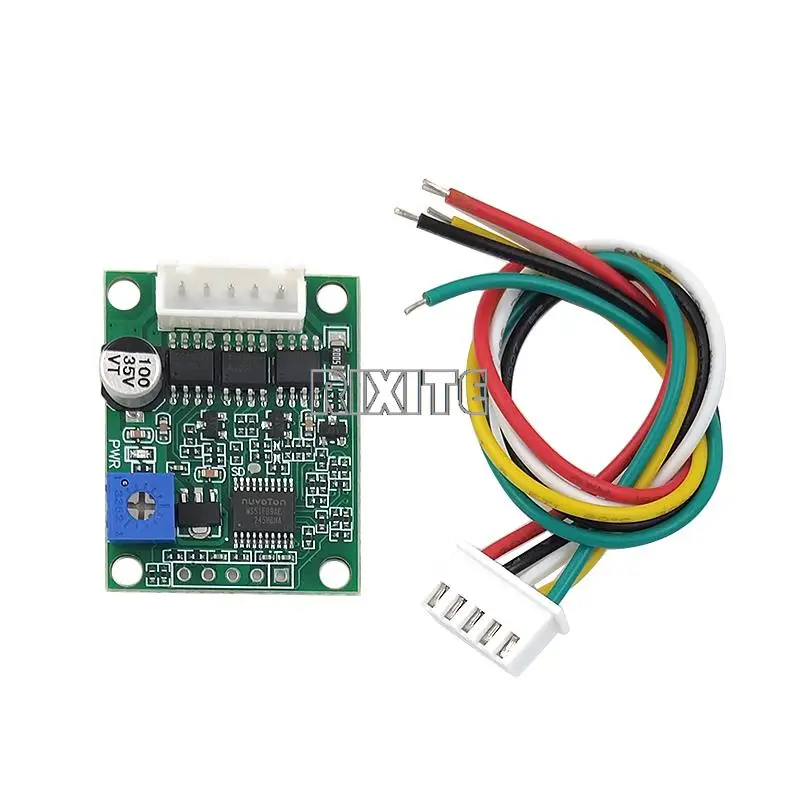 DC6-20V Motor Drive Controller BLDC DC Three-phase Brushless Hall Motor Speed Control Board With Cable Support PLC 0-5V