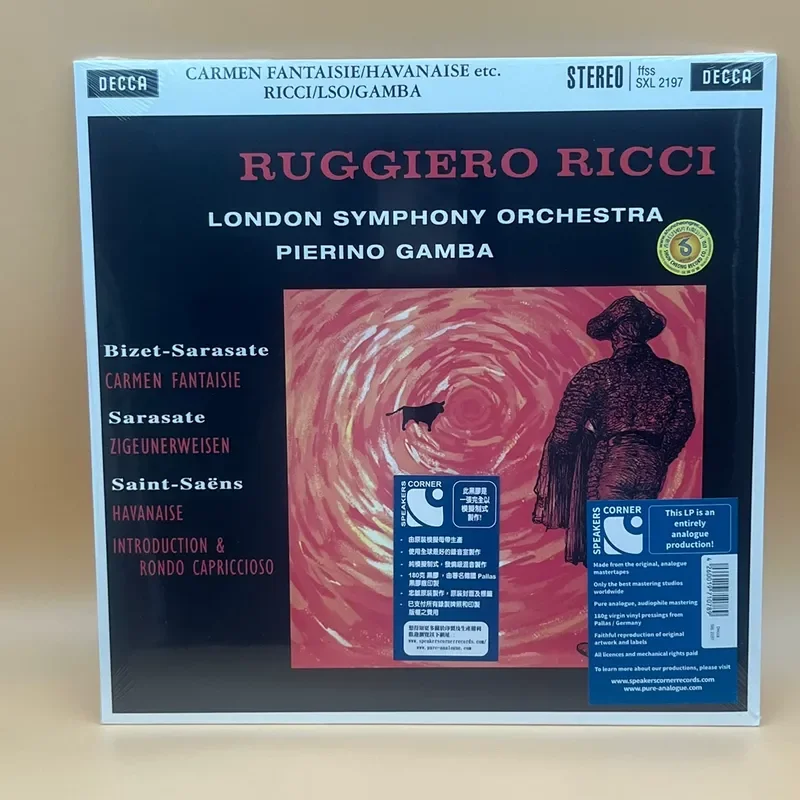 

LP Vinyl Record for Violin Music Featuring Bizet Carmen Fantasia Salasati Rangers Song and Richie