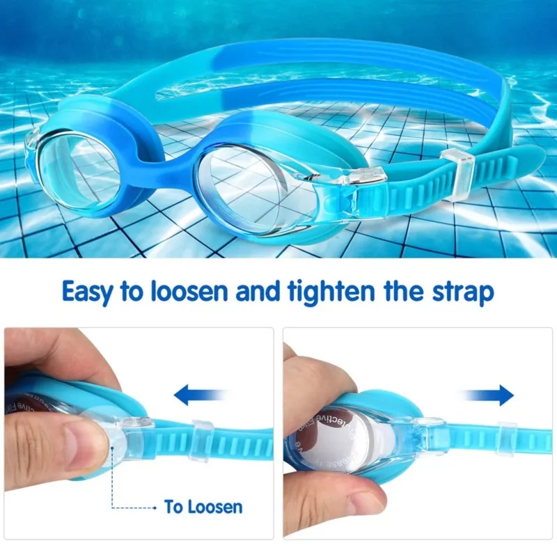 Dropship-2PCS Kids Swim Goggles, Anti Fog No Leak Swimming Goggles For Kids Boys Girls Ages 6-14, Wide View Swimming Goggles