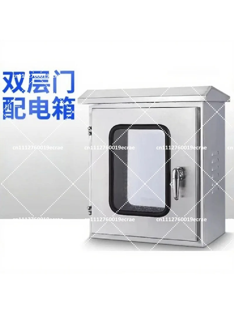 Outdoor Waterproof Stainless Steel Double Door Electrical Enclosure with Lock for Power Distribution