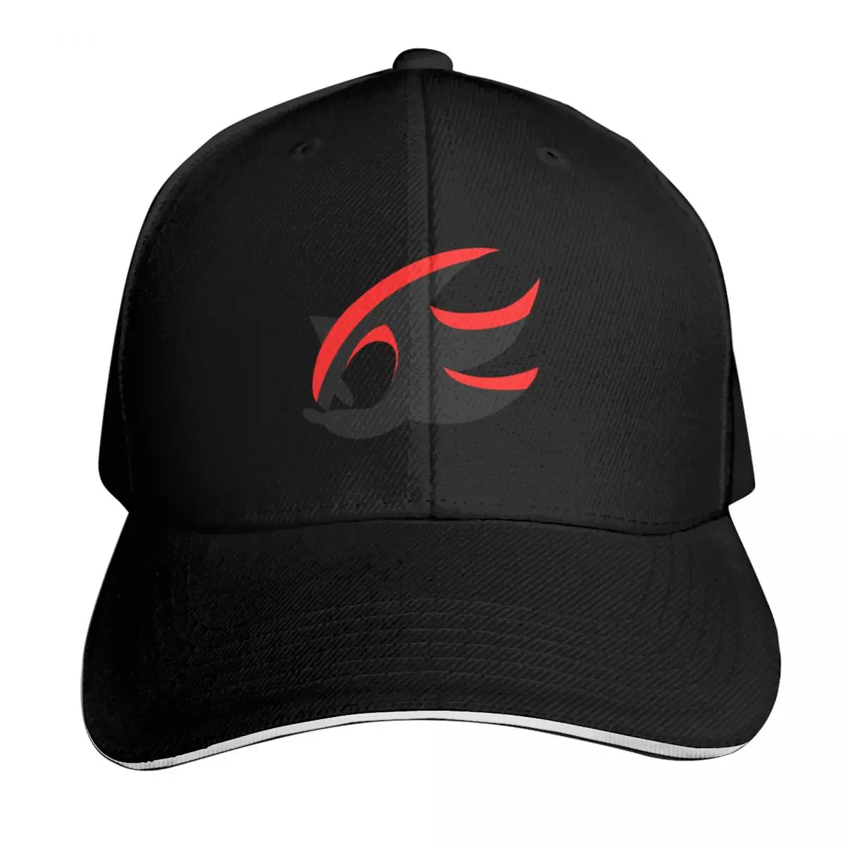 Shadow icon Baseball Cap Contrast Two Tone Brim Snapback Flat Bill Strapback Dad Hat