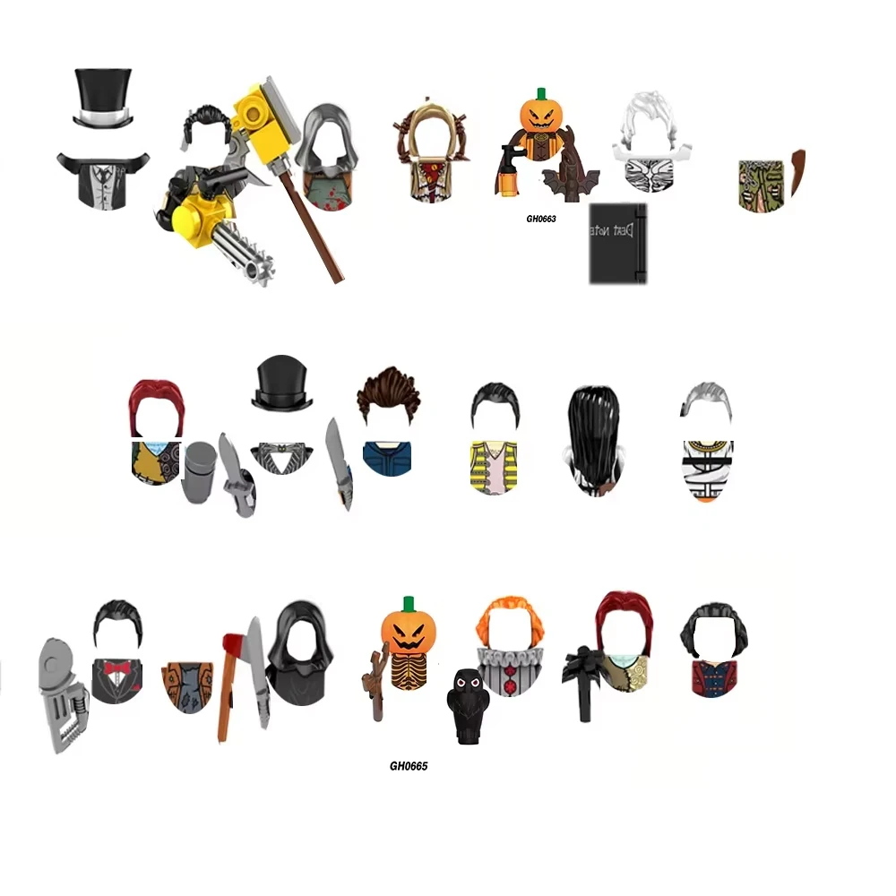 Image of Horror-Klassiker Filmfiguren Bausteine Mini-Figuren Spielzeug Halloween Horror-Kollektion Bausteine Geschenke für Kinder
