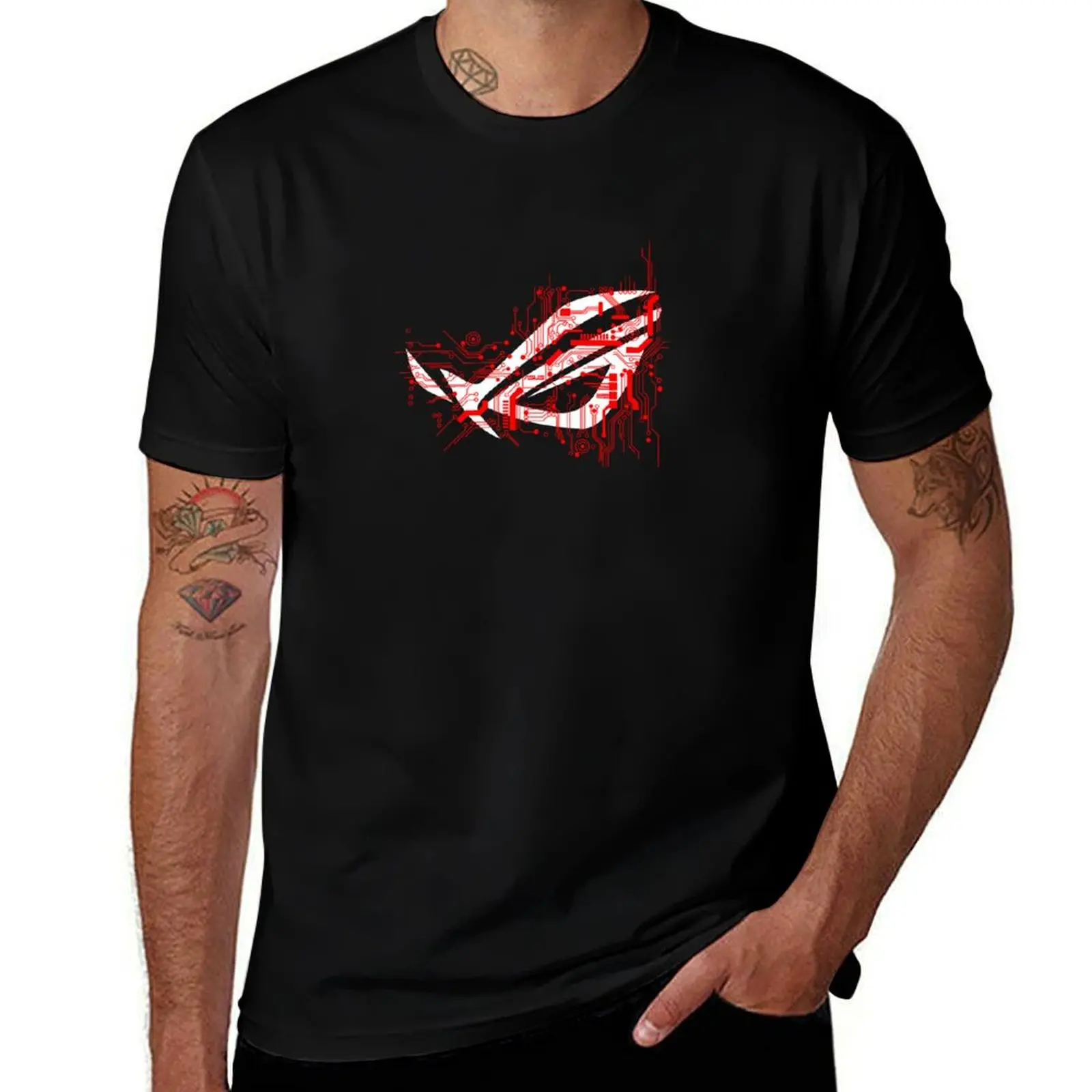 

Asus Rog Gamer T-Shirt t shirt personalised black cotton t-shirt plain for man package men t shirt cotton 100% T-shirt