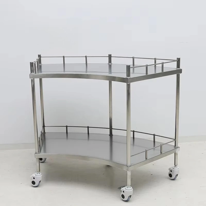 Hospital Clinic Surgery Cart, Stainless Steel Medical Cart, Medicine Changing Cart, Medicine Cart