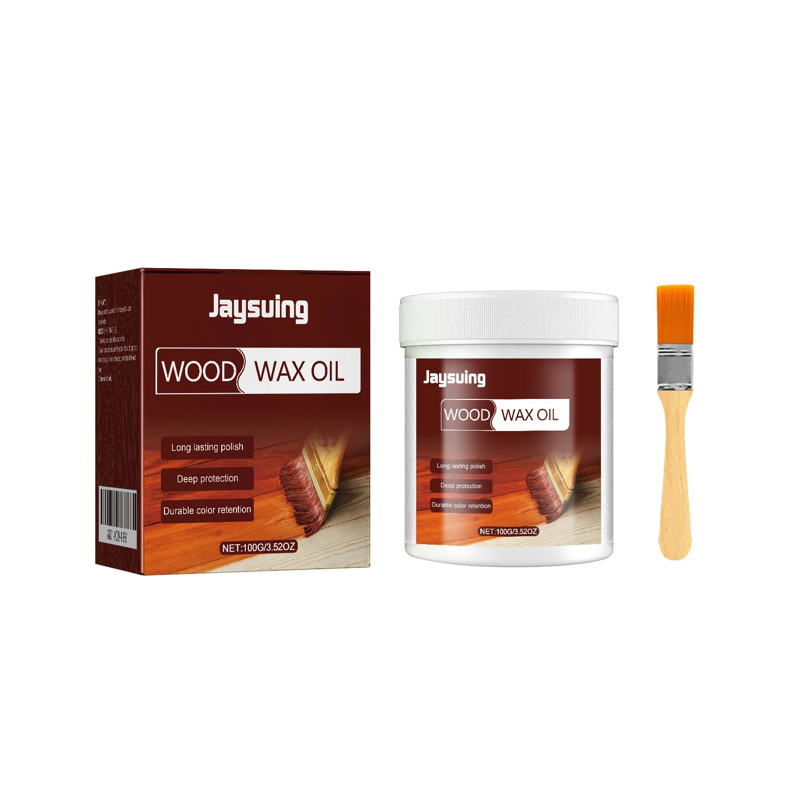 Natural Beeswax Wood Wax Oil Wood Cleaner Deep Protection Lasting Luster Polish Anti-Corrosion Waterproof Nourishing Wood Care