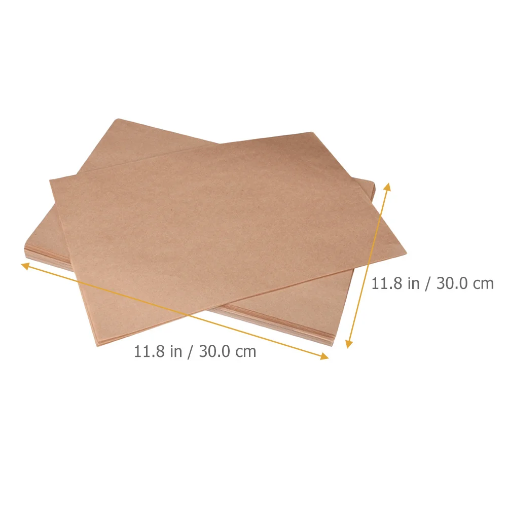 100Pcs Parchment Paper for Baking Non-Stick Oven Safe Sheets High Temperature Resistant Perfect for Air Fryer Cookies Cakes Food