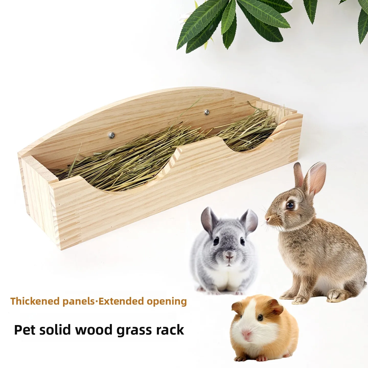 Durable Rabbit Hay Feeder Manger Holder Cage Mount Supplies Storage Accessories Dispenser Hamster Bowl Container Pet for Bunny